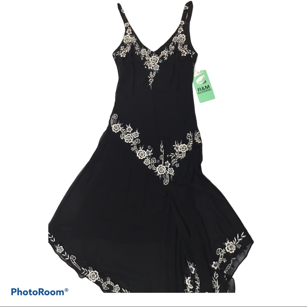 R&M Richards | Flower Embroidered Prom Dress